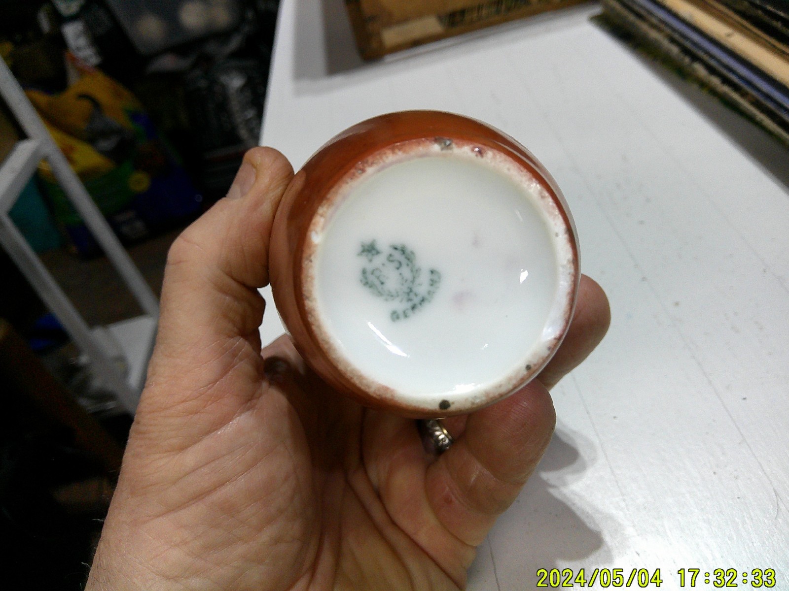Antique RS Germany Vase Hand Painted 5 1/2″