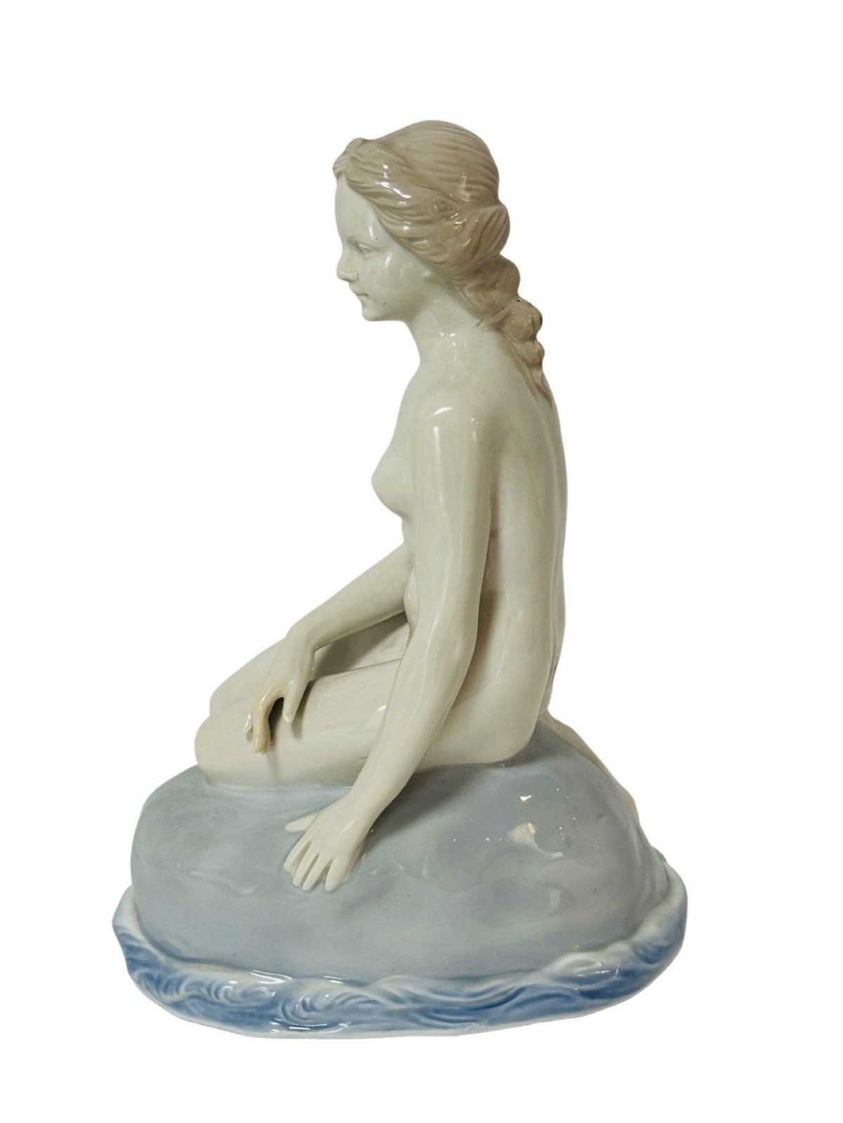 Wagner & Apel Little Mermaid Porcelain Figurine Lippelsdorf Germany 1960’s EUC