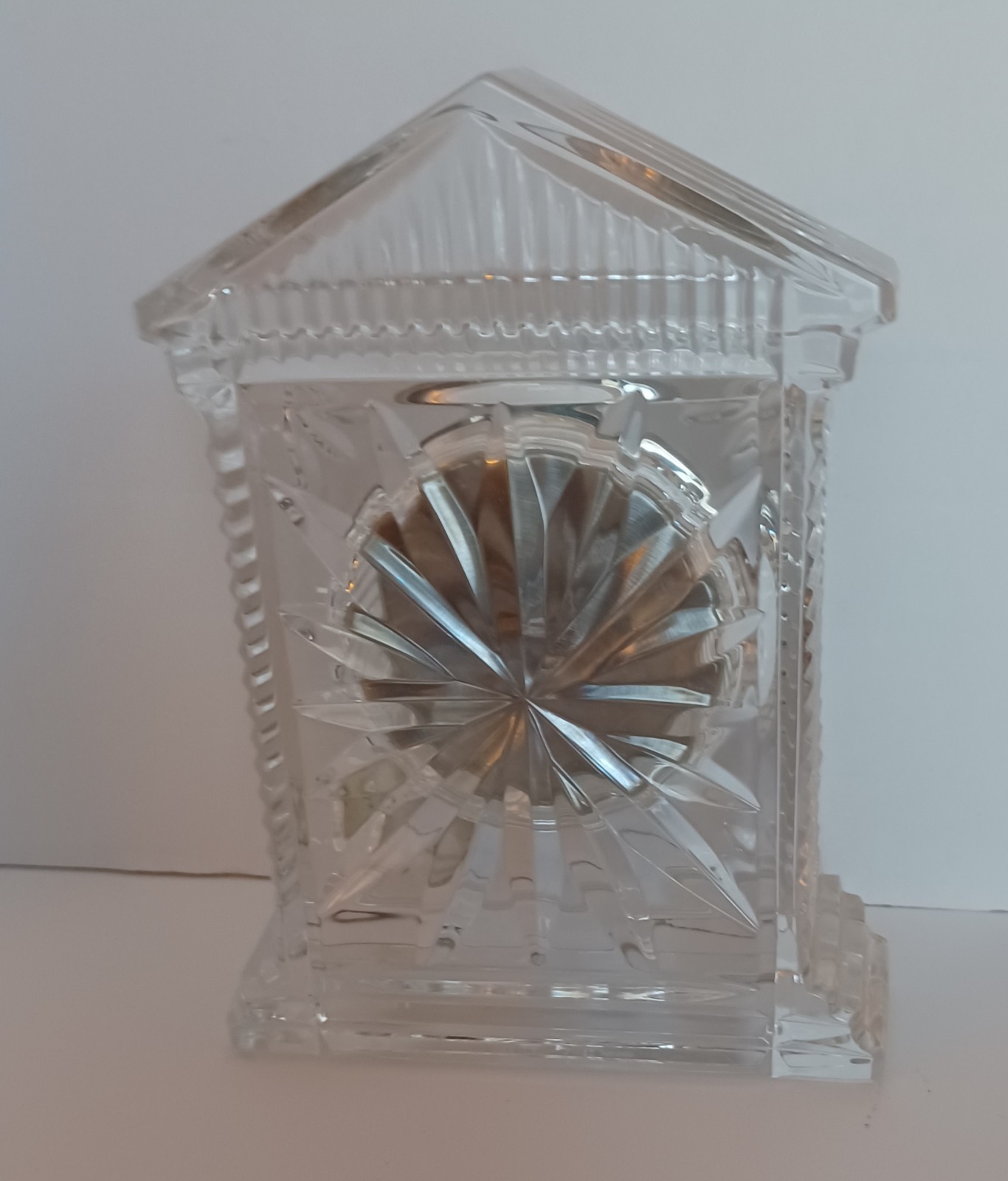 Waterford Crystal Acropolis Mantle/Shelf Clock 6.5″ Tall Signed