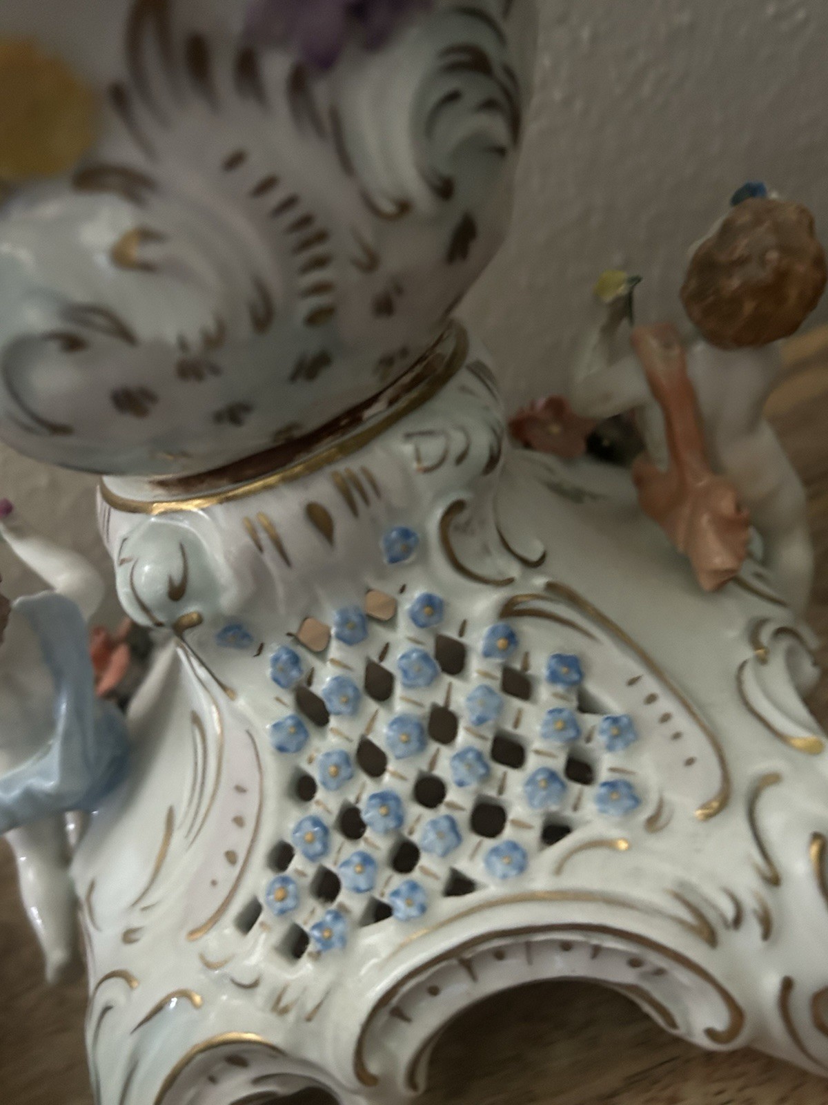 Rare Rococo Dresden Potschappel Large Urn Early 20th Century