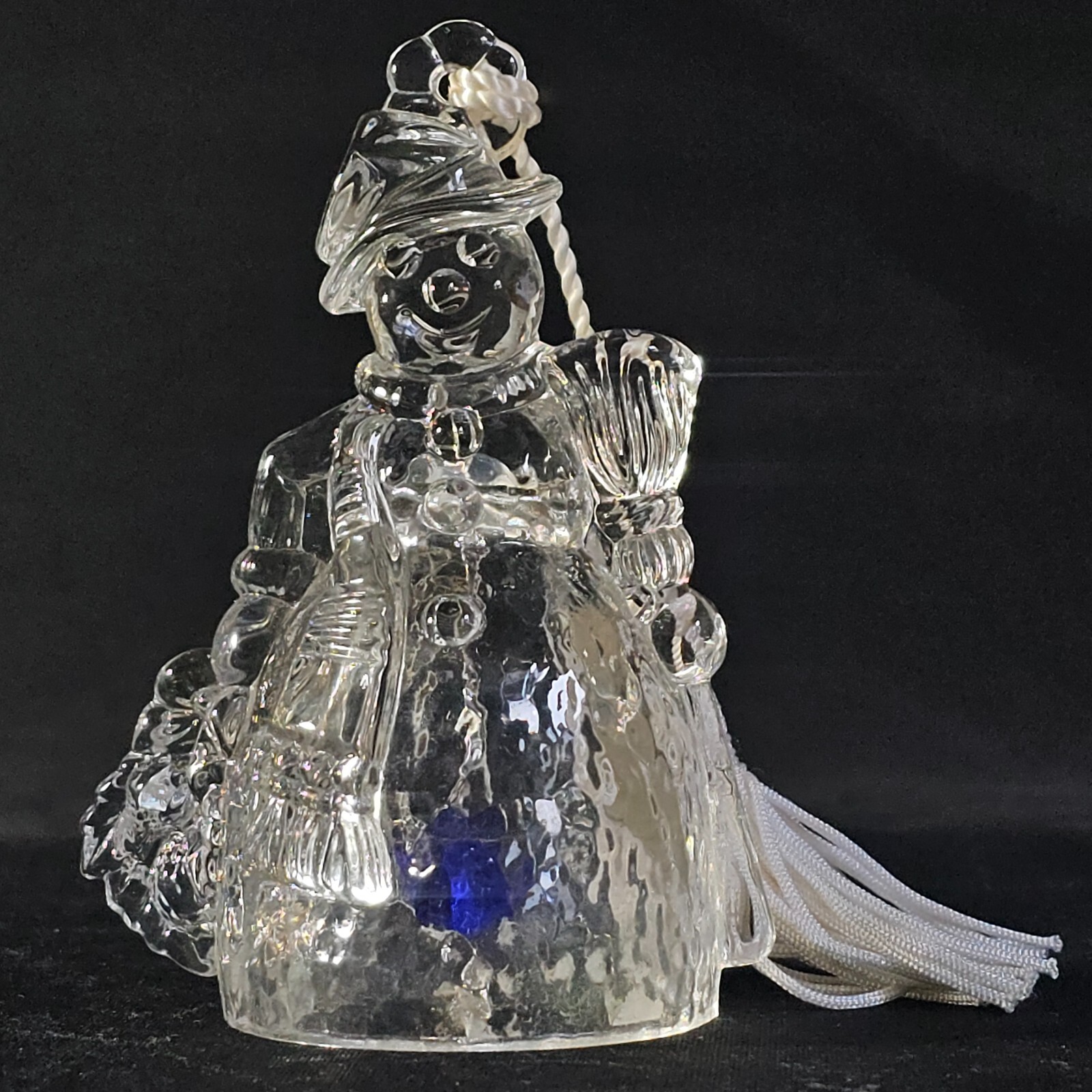 WATERFORD Marquis SNOWMAN BELL ORNAMENT, 3 3/4″, Christmas, Germany, 2000, NIB