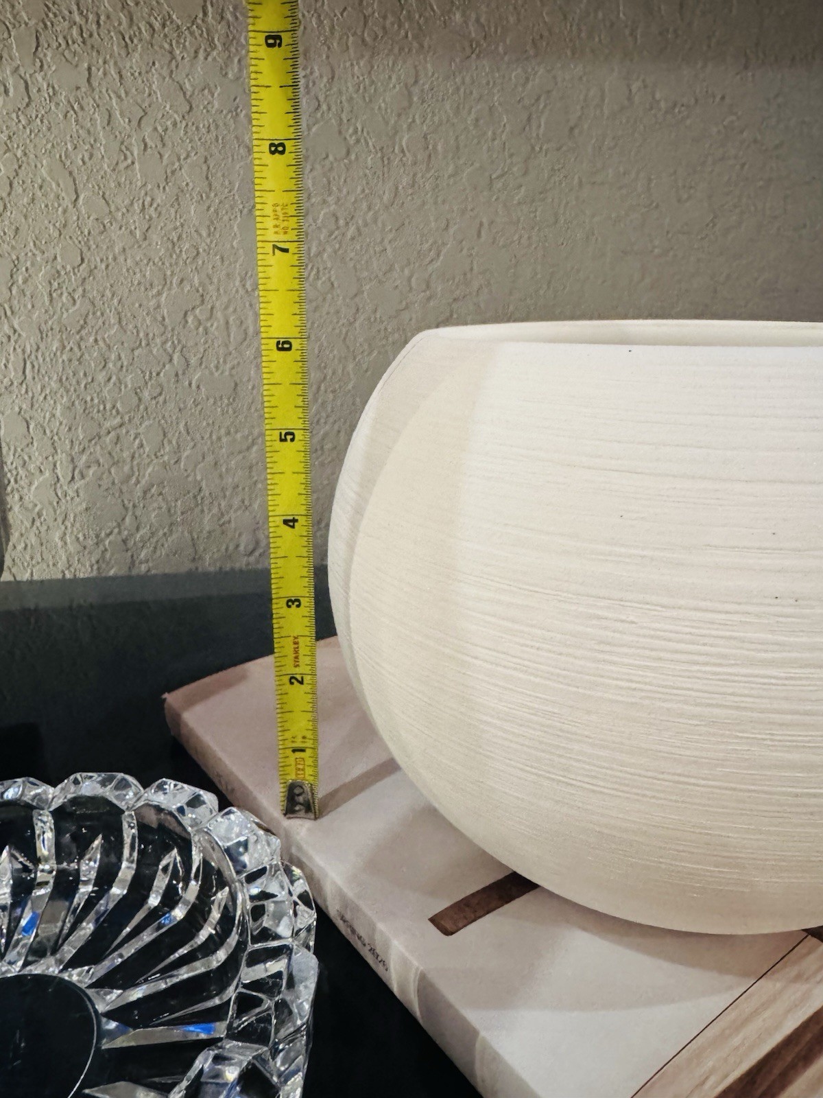 Threshold White Ceramic Planter Pot – NEW w/ Drainage Hole + Sticker