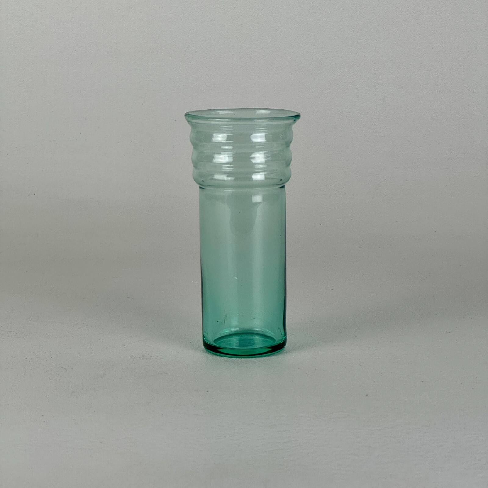 Vintage Italian Curved Art Glass Vase by Ajeto Bohemia For Alterego Italy, 1990s