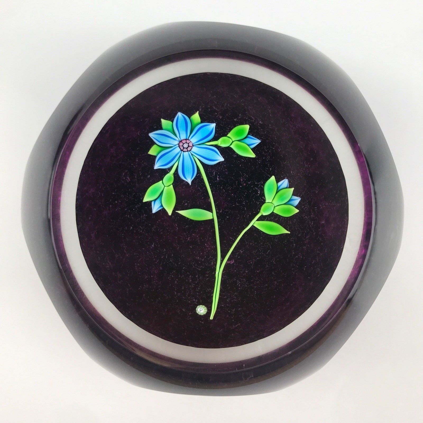 Perthshire Club Fourth Annual Collectors 2001 PPCC Flower Faceted Paperweight