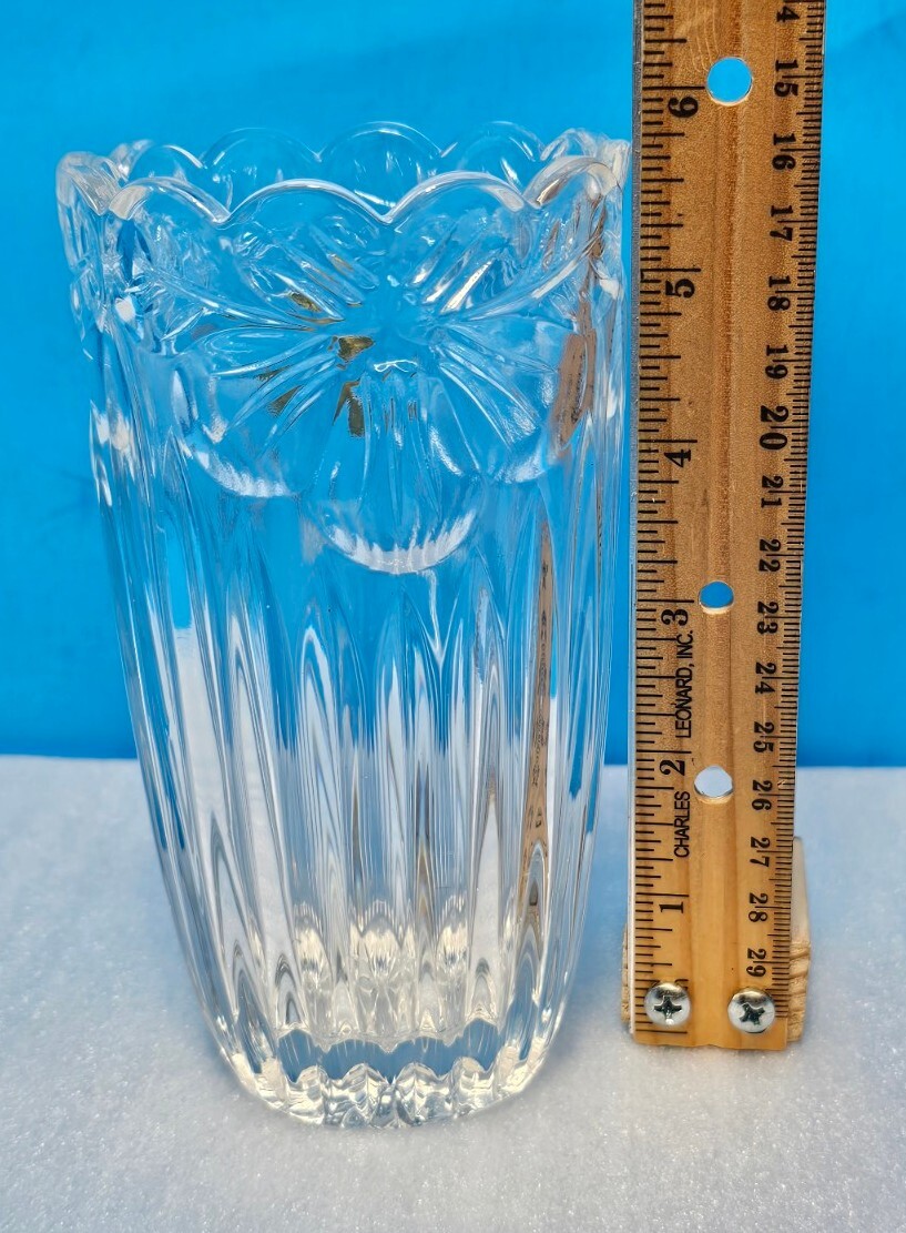 Vintage Bleikristall Lead Crystal Vase Flower Pattern ~Made in Germany~