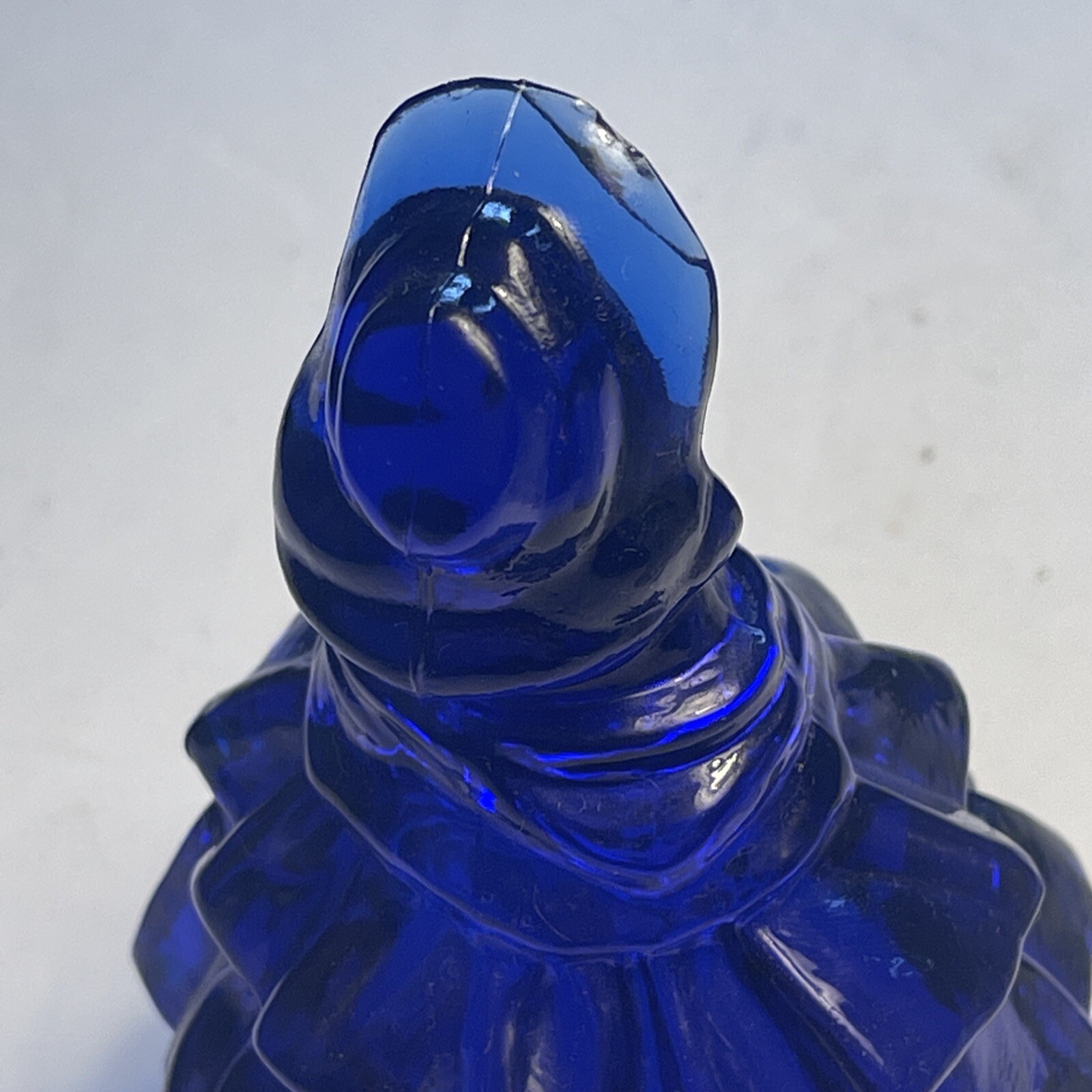 Boyds Glass Cobalt Blue Nancy Miniature Figurine Colonial Doll 2 1/2″