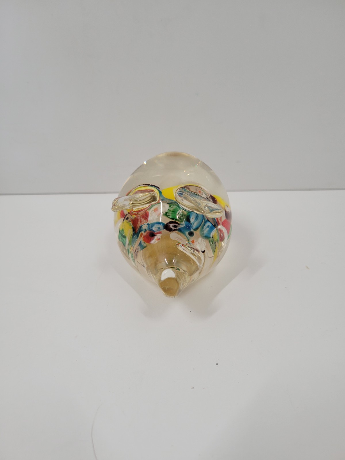 Lenwile Glass Ardalt 3.5″ Pig Hog Boar Paperweight Suncatcher Art Glass Figurine