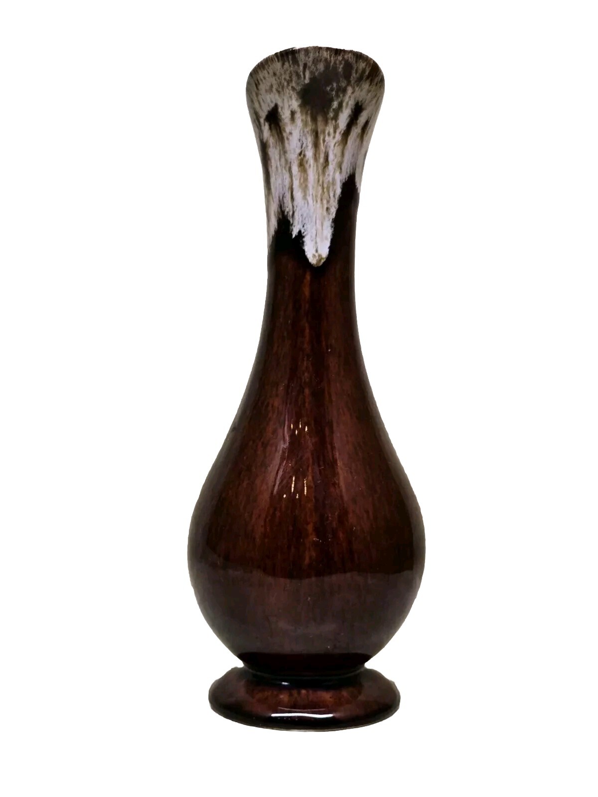 Dalton Drip Glaze Ewer 1950s EUC Pitcher Vase Browns and Cream marked USA – MCM