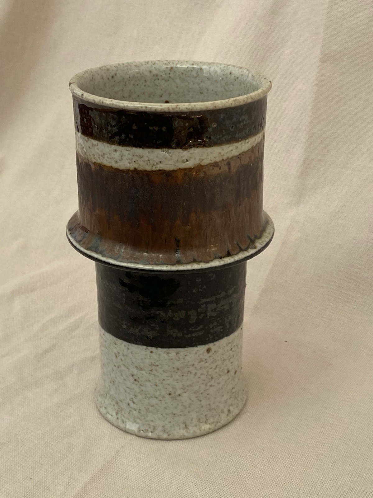 Vintage Rörstrand Ateljé Stoneware Vase Inger Persson Mid Century Mordern Sweden