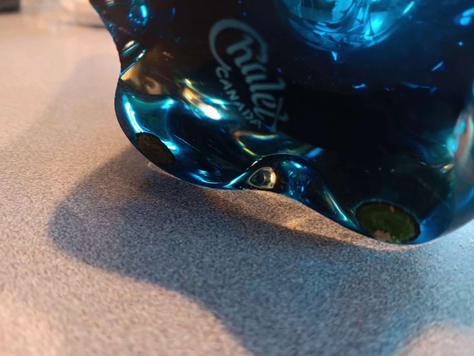 Stunning Blue Chalet Art Glass 1960s 16″ Ooak Canada Signed