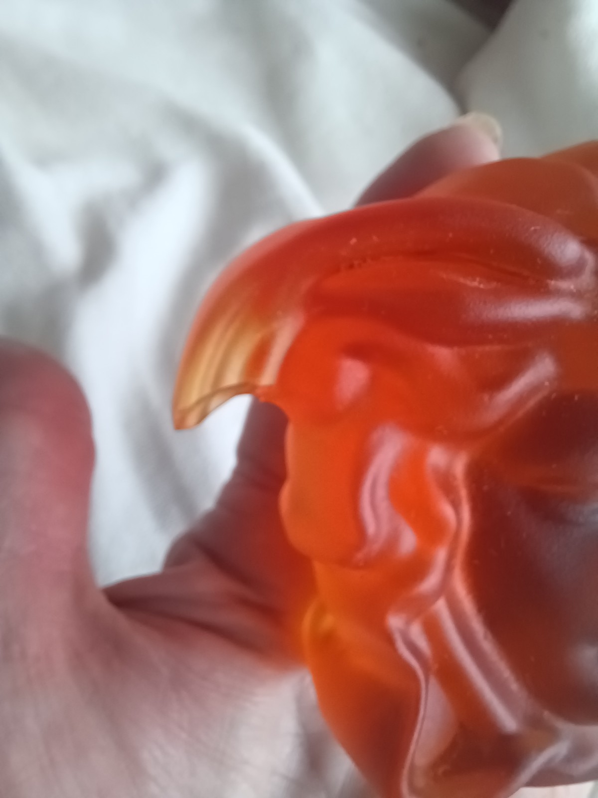 VINTAGE ROSENTHAL VERSACE FROSTED AMBER CRYSTAL MEDUSA LUMIERE PAPERWEIGHT read