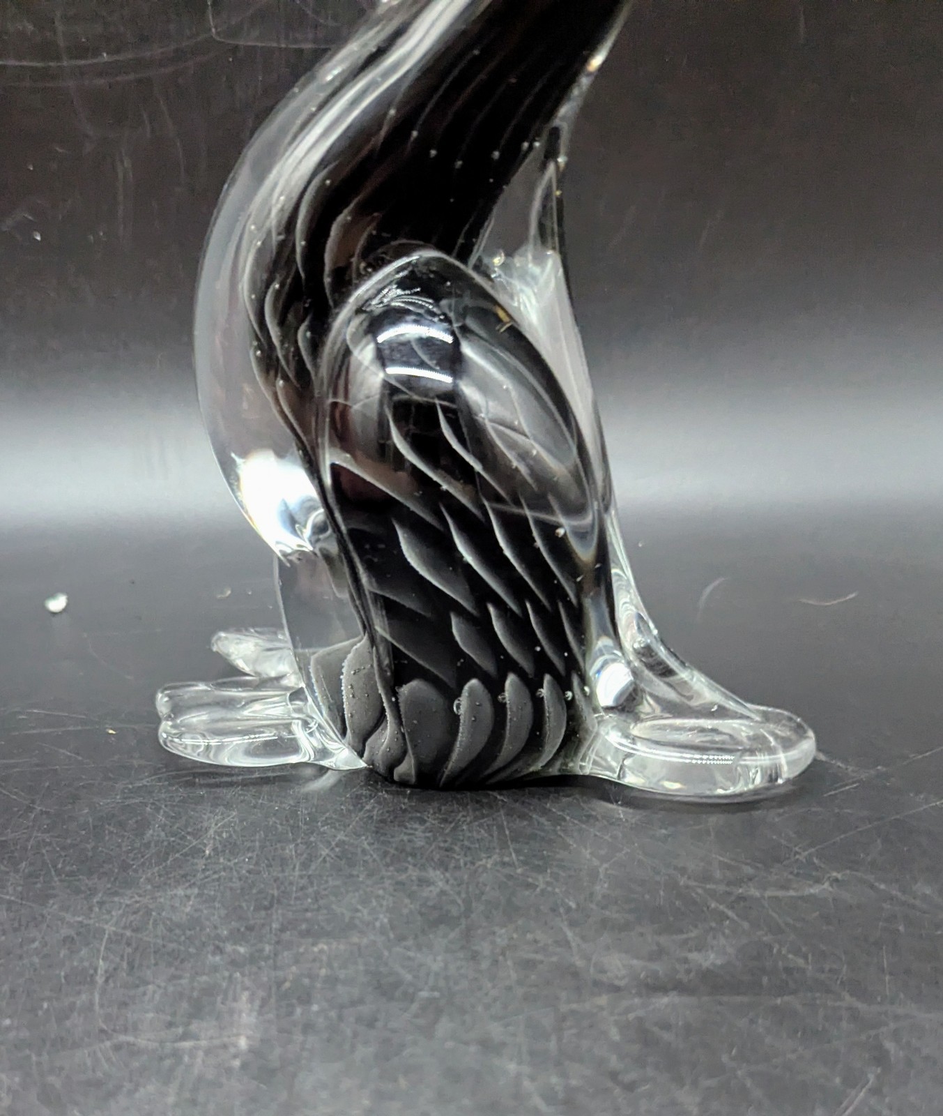 Vintage Art Glass Pelican Bird Shorebird Figurine Sculpture 7″ Scandinavian
