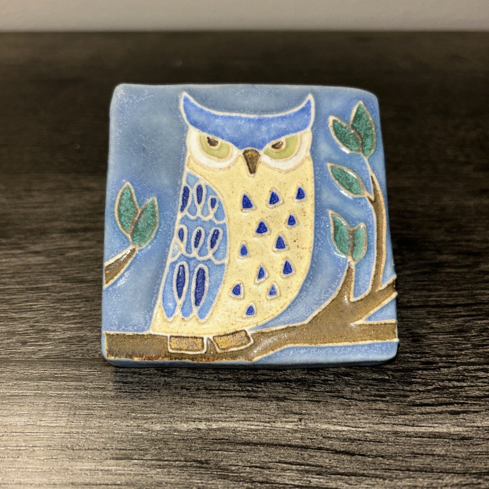 Bulson 2014 Tile Owl on Branch