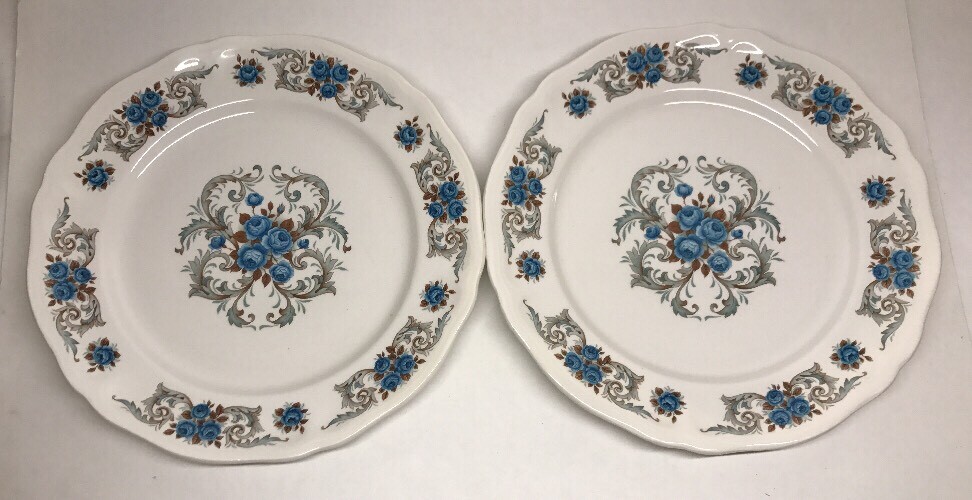 Lot Of 6 Flat Plates Moulin Des Loups ORCHIE Model SÉVIGNÉ D 26 Cm