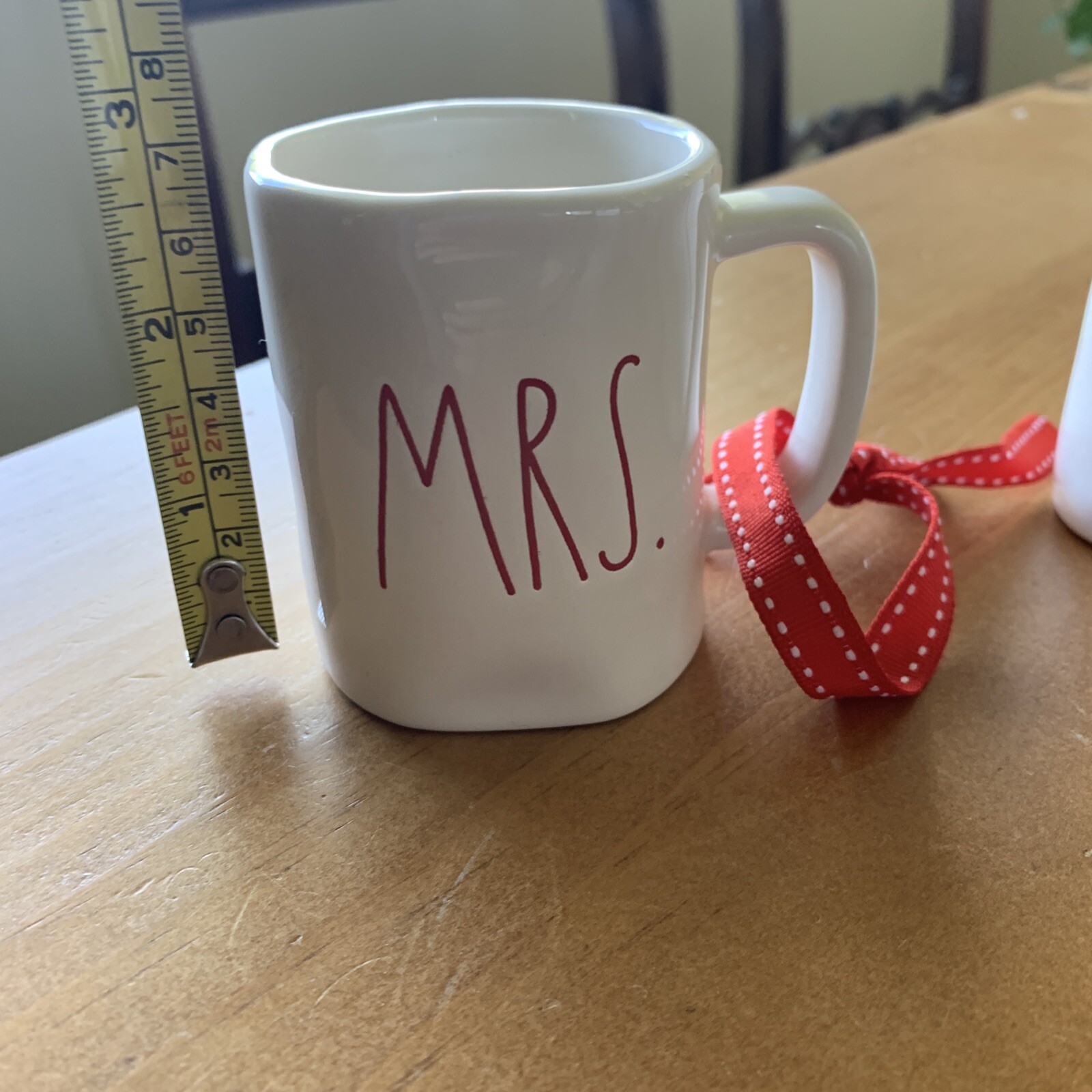 Rae Dunn Mini Mugs Ornaments Mr. Mrs.