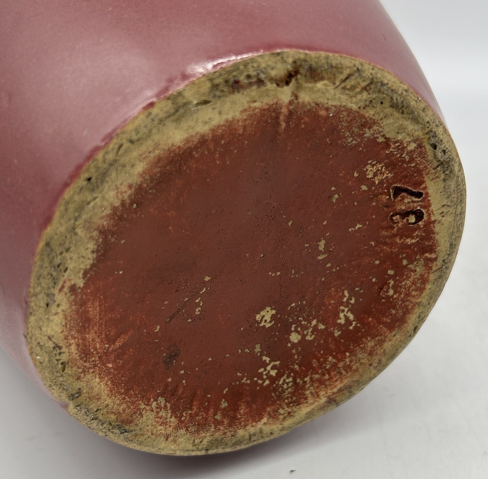 Zanesville Matte Mauve Pink Vase, 37, 11 1/2″, Vintage