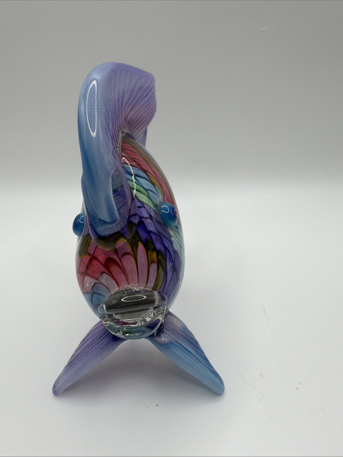 Set Of 3 Art Glass Fish Hand Blown MAD ART glass