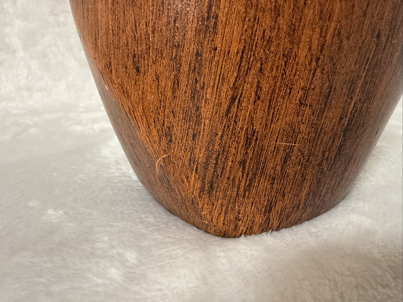 Vase Woodlook And Gold Crackle Glaze Ceramic Art Deco Unbranded 12.5”