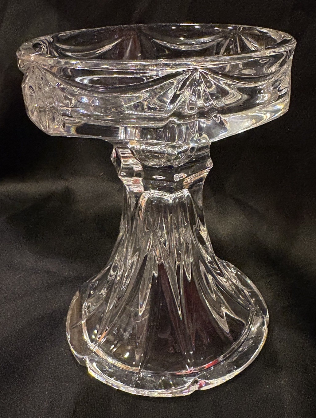 Marquis by Waterford “Unity” Crystal Pillar Candle Holder, Discontinued