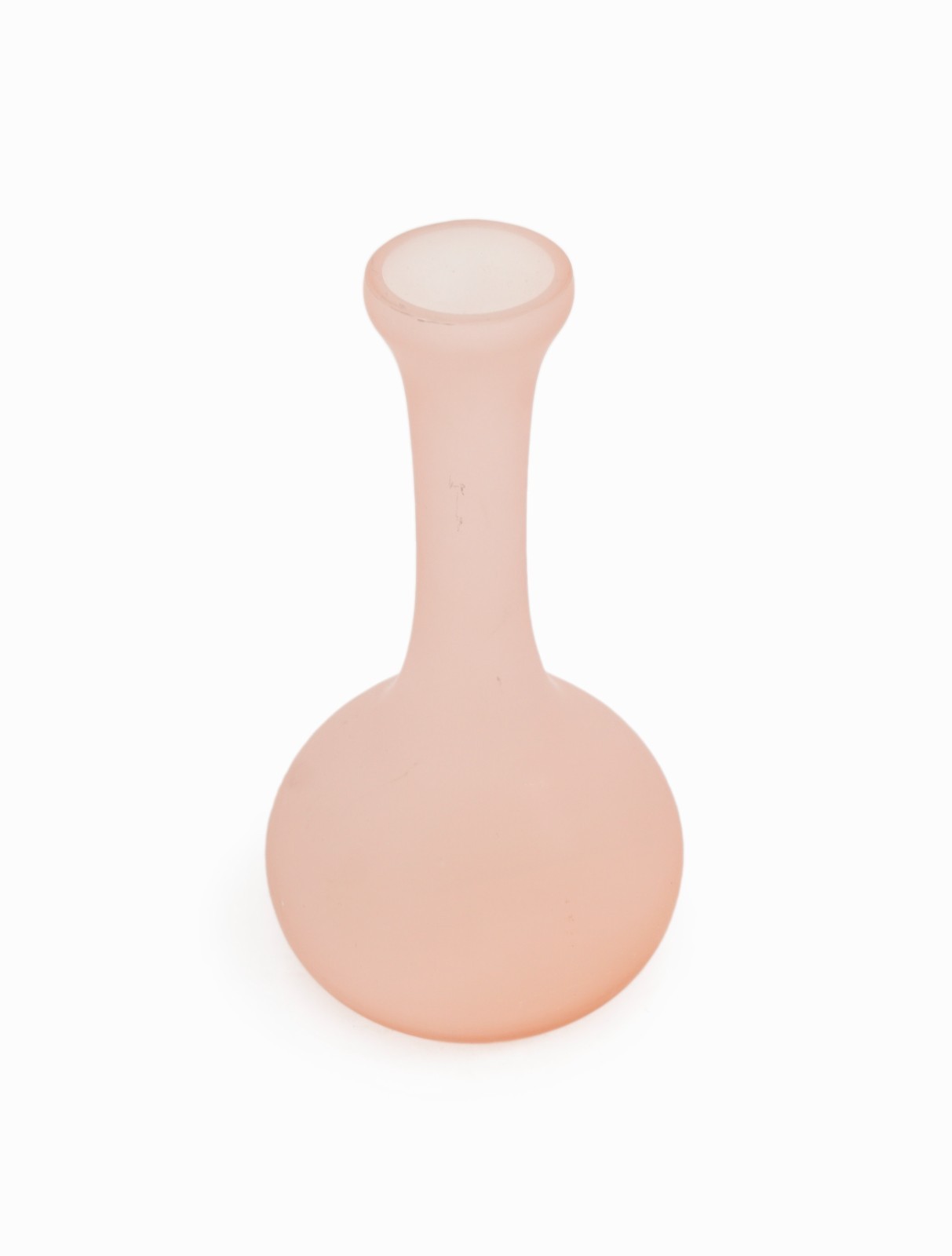 Diane Love for Mikasa Glass Vase Japanese Mid Century Modern Japan Pink Small