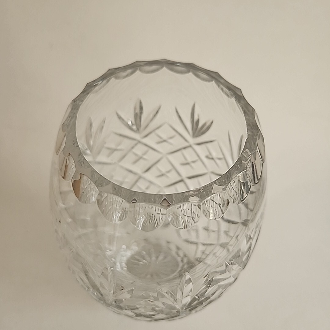 Crystal Clear Industries Leaded Glass Vase Hungary 8″ Pineapple SEE DESCRIPTION