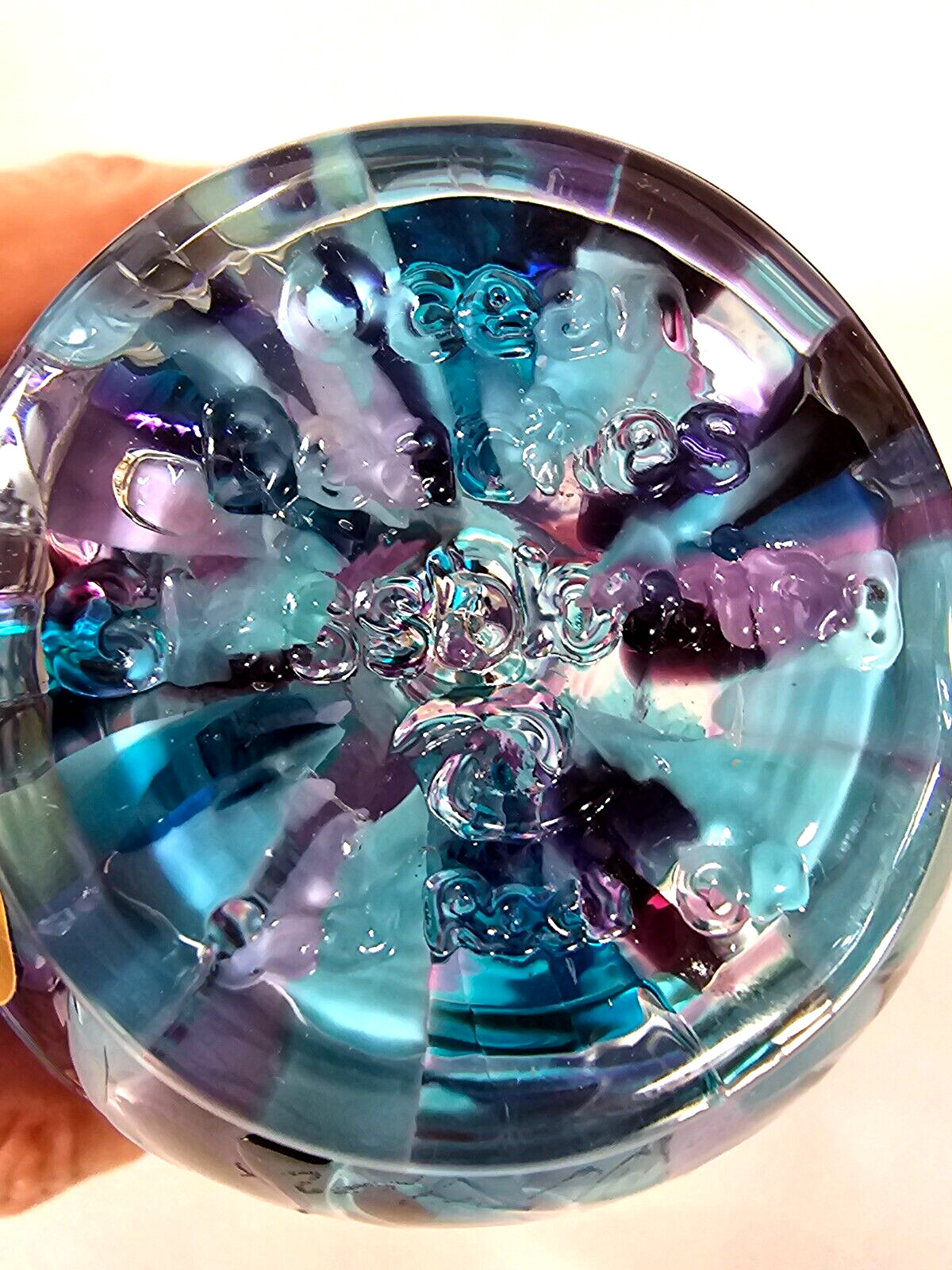 Ocean Beaches Glassblowing 3.5″ ART GLASS BALL Seal Rock OR Signed