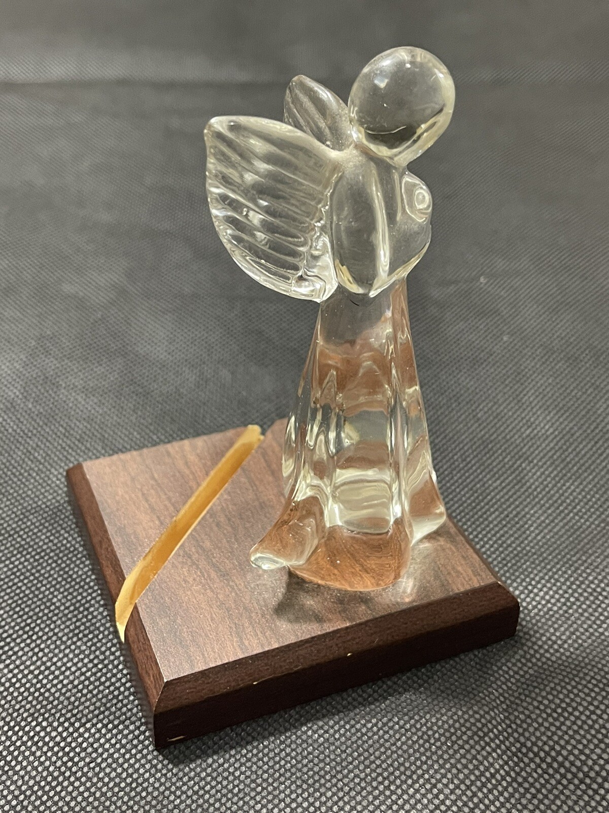 Vintage Combo Clear Glass Angles Sculptures Approx 4″ L X 4″ W