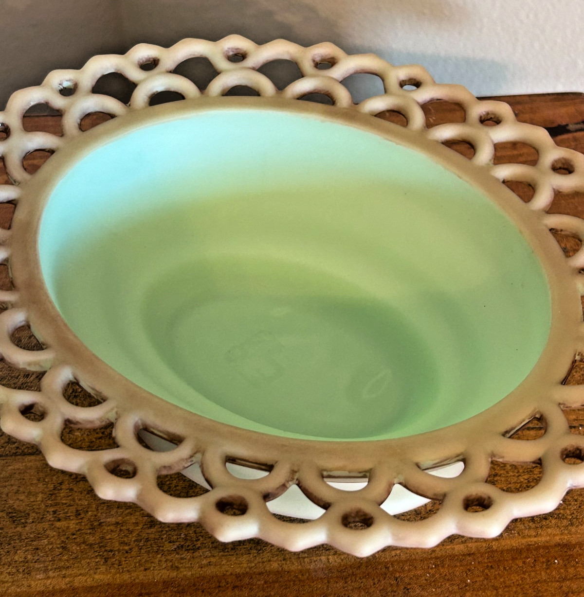Mosser Satin Jade Painted Large Turkey On Nest MINT Condition Fall Harvest HON