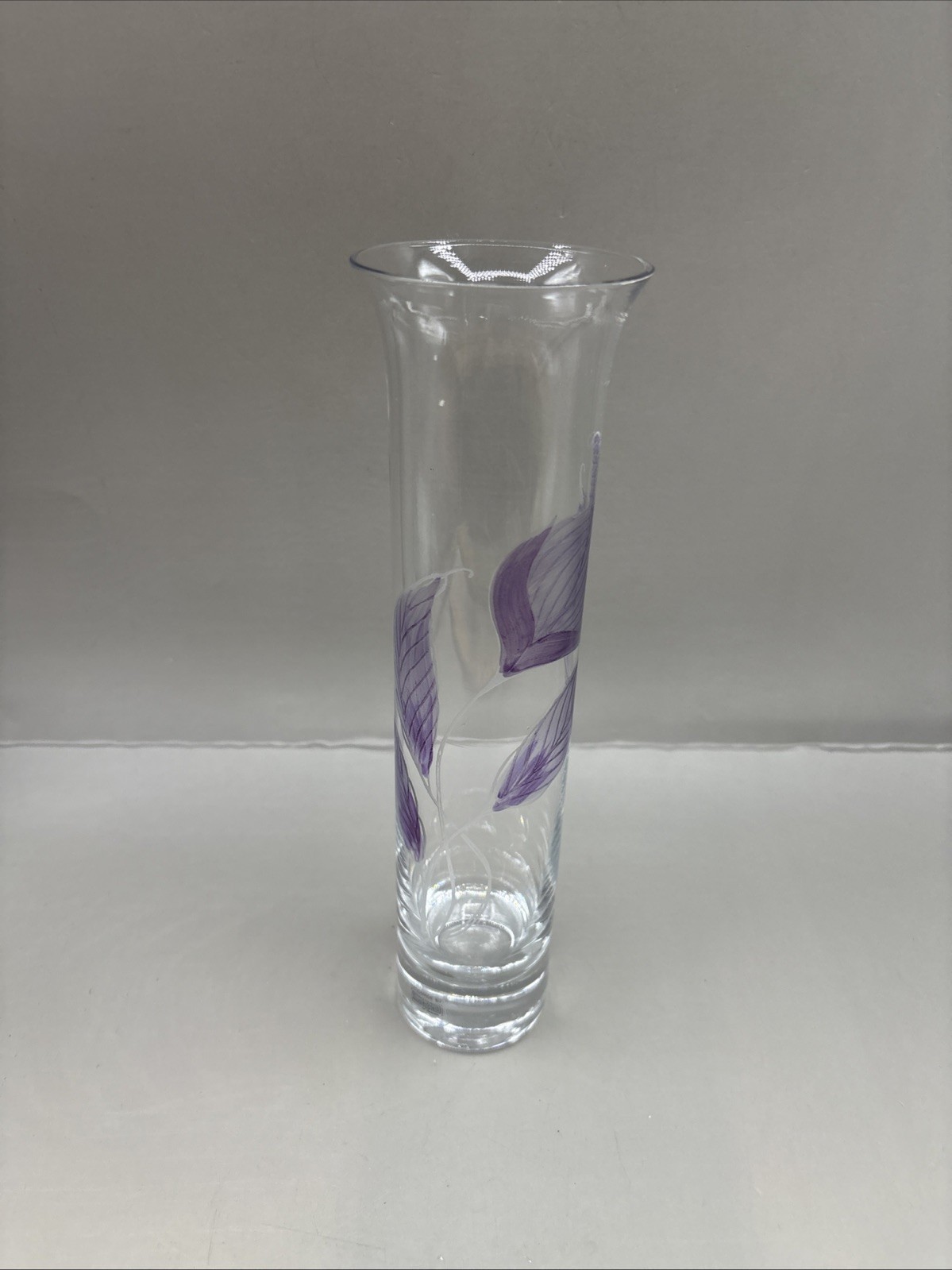 Vintage Sea Glasbruk Kosta Boda Art Glass Vase Rune Strand Flower Design