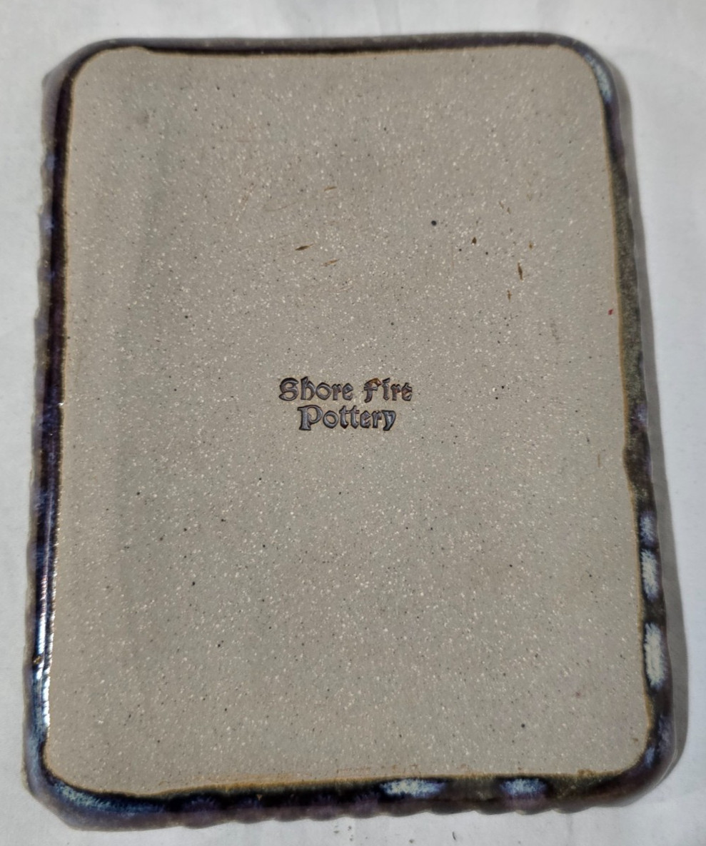 Shore Fire Pottery Leaf Trinket Dish 6 7/8″ x 5 3/8″