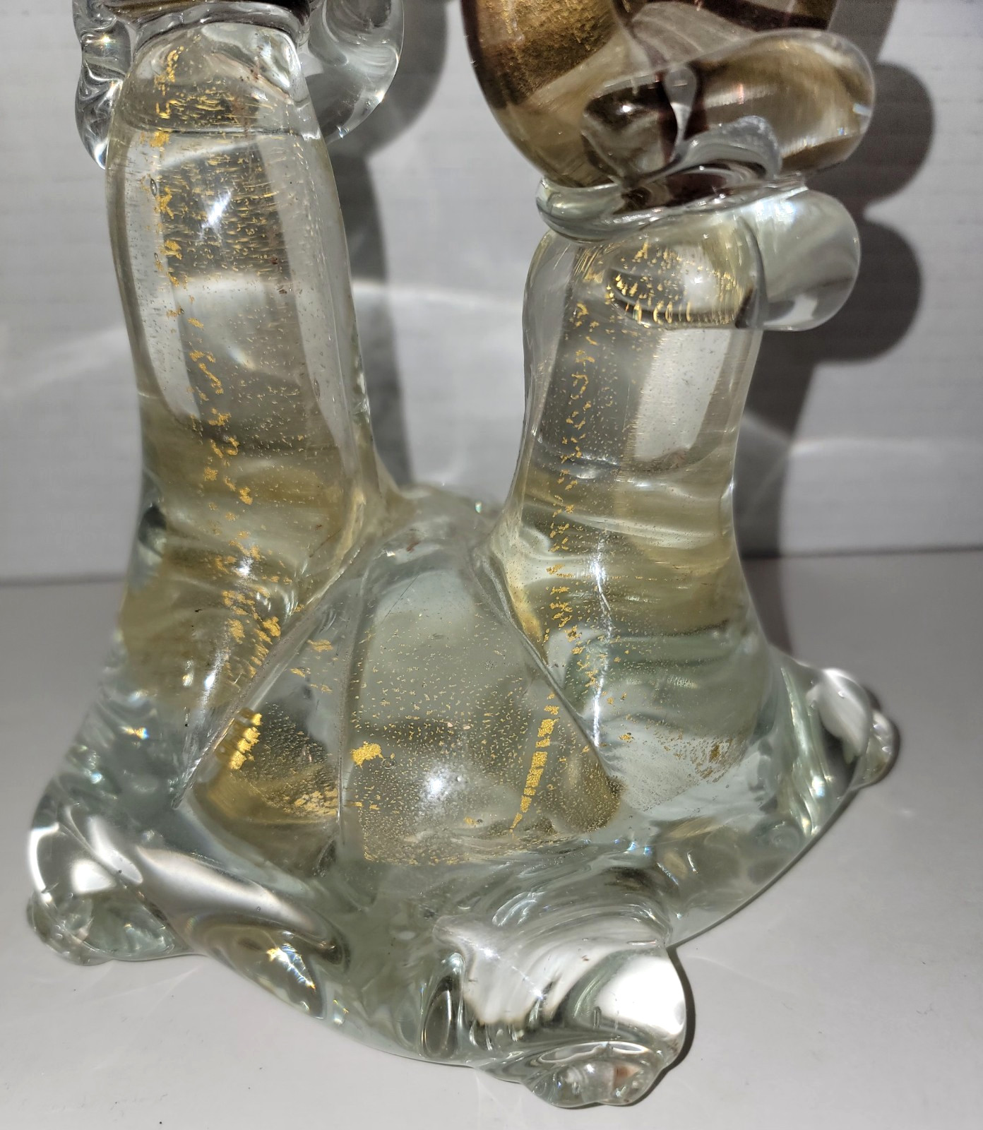 Vintage Barovier Toso MCM Pair of Venetian Glass Seahorses on Base Super Rare