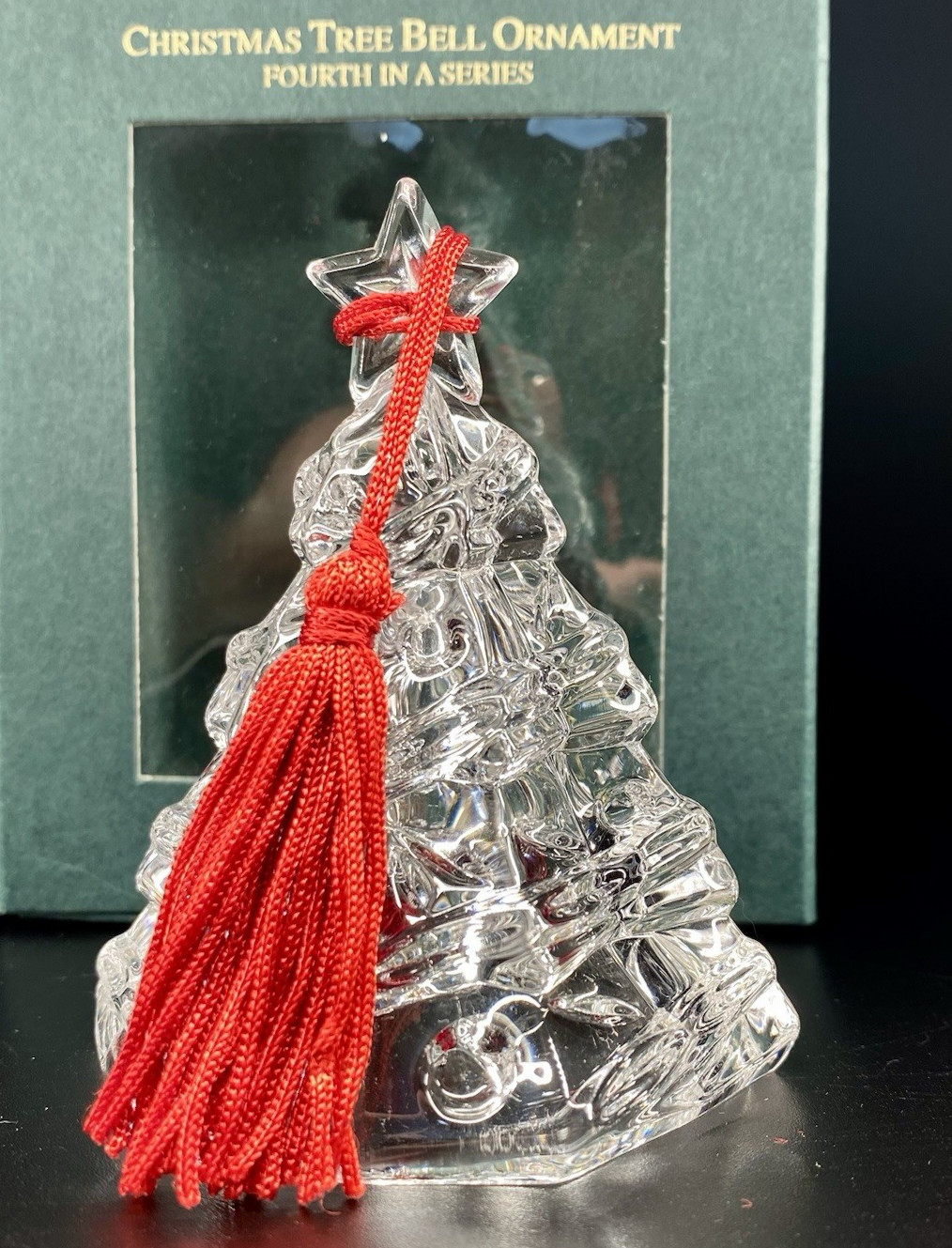 Waterford Marquis Christmas Tree Bell 4th in Series with Box Made Germany 2003