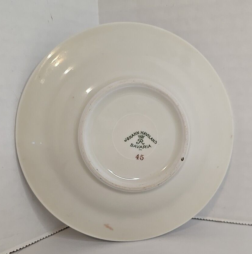 Vintage Johann Haviland Bavaria Limoges Bayreuth Germany Cigar Ashtray Dish