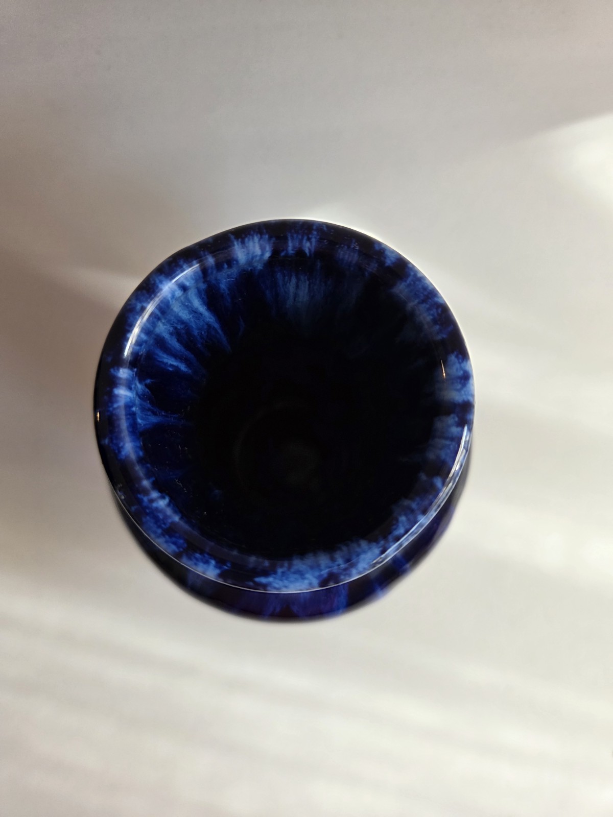 Vintage 1970s West Germany Blue Fat Lava Vase, Scherich Keramik, 523-18