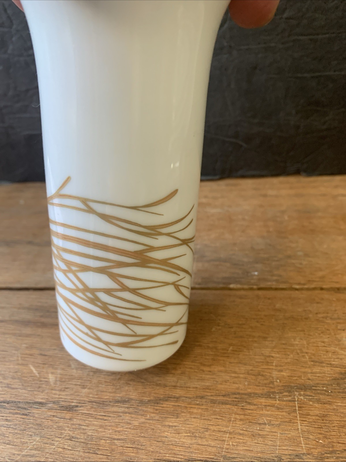 Vintage Rosenthal Studio Line Porcelain Le Foll Pigeon Butterfly Arund Vase