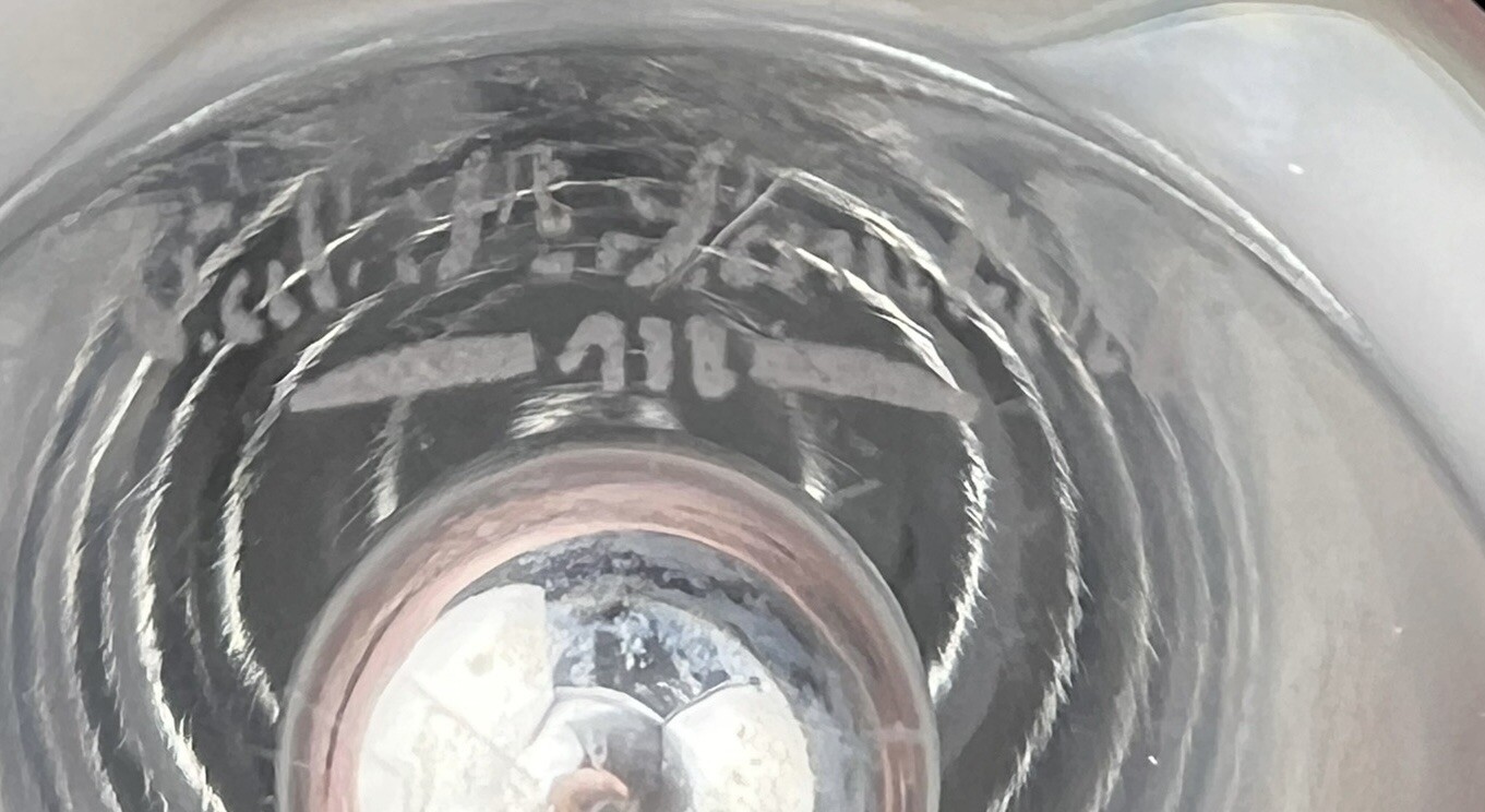 Vintage Val St Lambert Crystal Bud Vase Depose Teardrop Shape Belgium 8”