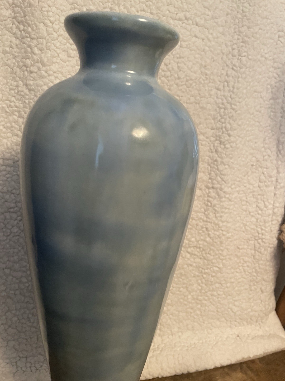 Tall Elegant Trumpet Style Studio Ceramic Vase Signed