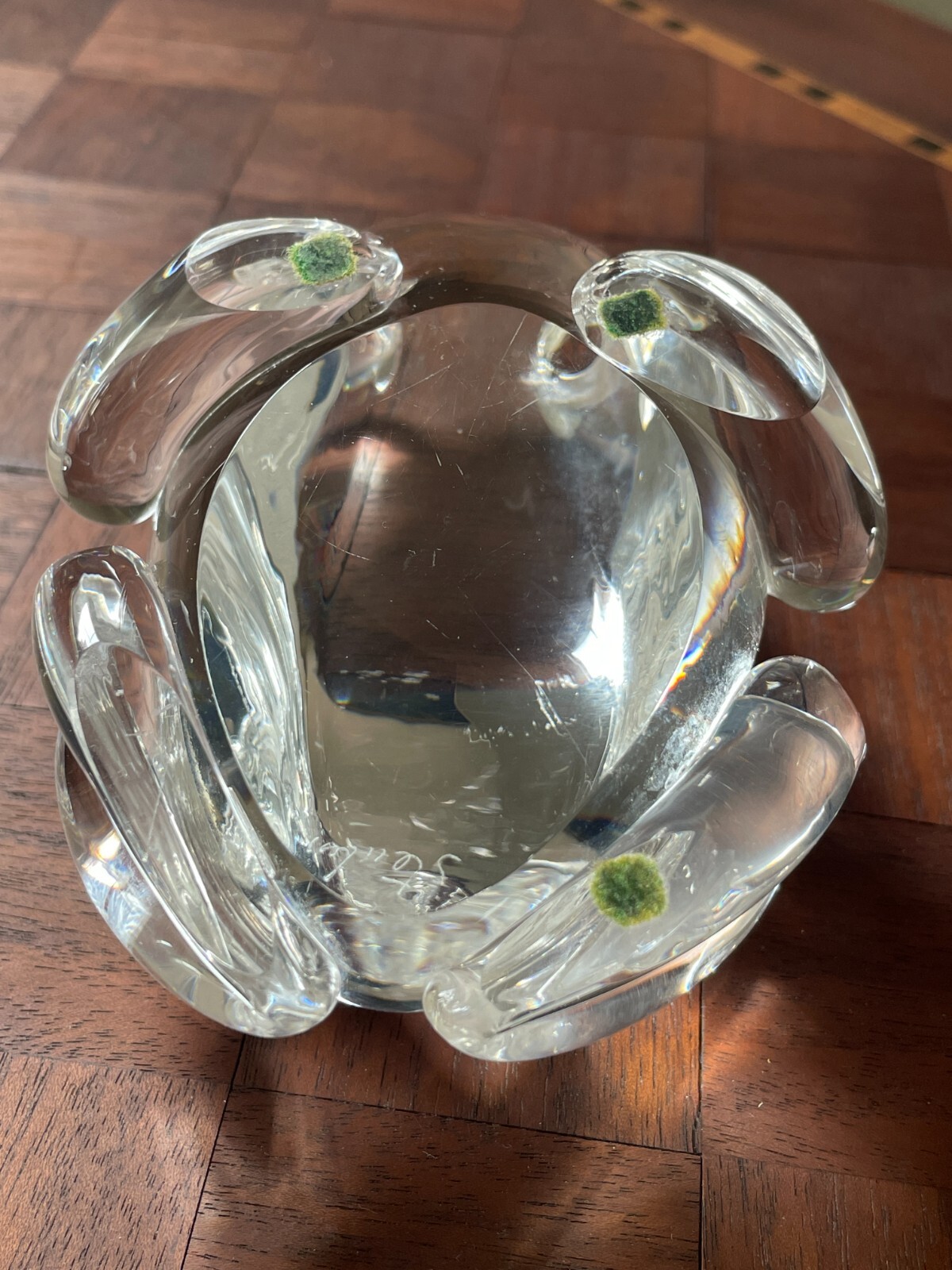 STEUBEN CRYSTAL GLASS FROG LARGE DESIGN BY LLOYD ATKINS RARE