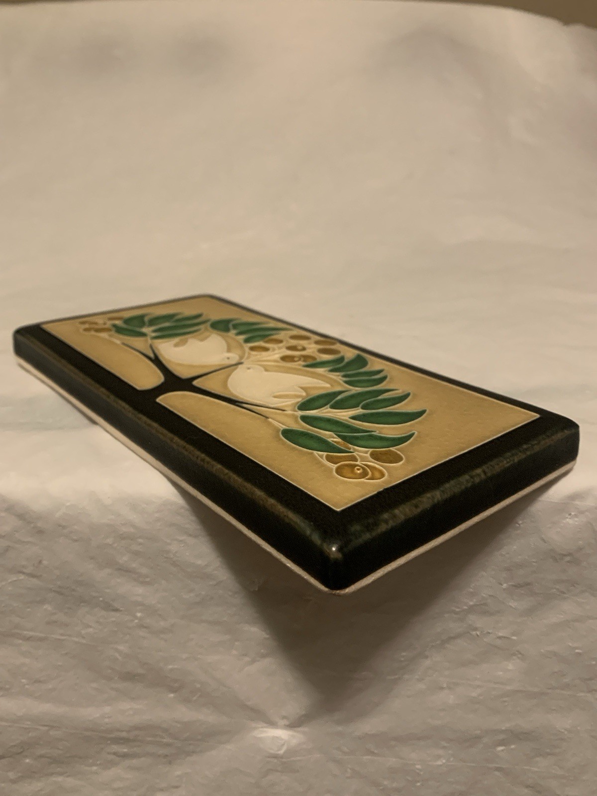 Motawi Tileworks Lovebirds Ceramic Art Tile