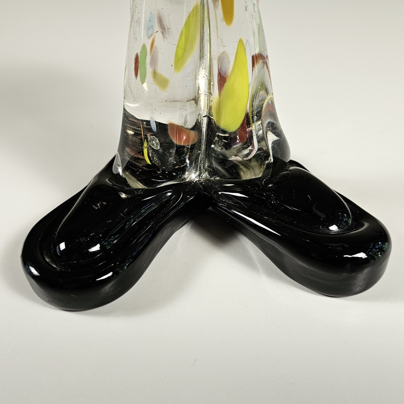 Vintage Koscherak Bros Murano Glass Clown 13.5″ Hand Blown Italian Art Figurine