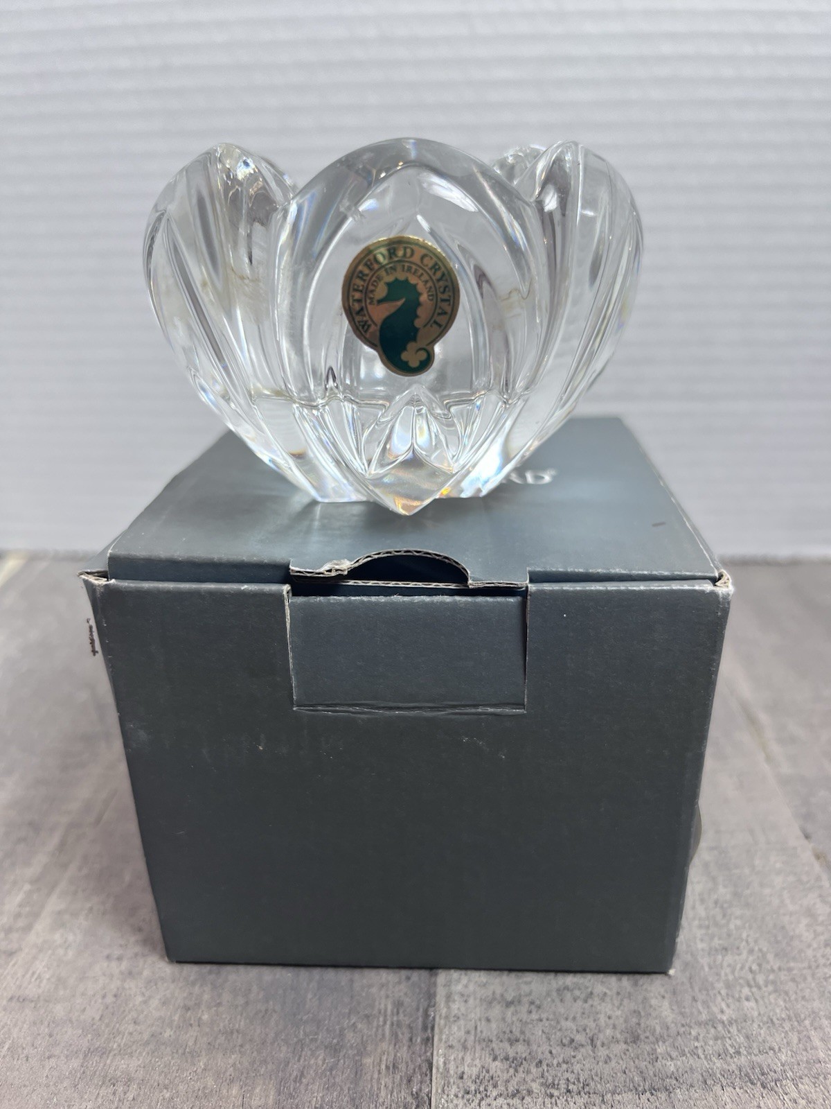 Waterford Irish Full Lead Crystal Attendants Votive Tea Light Candle Holder