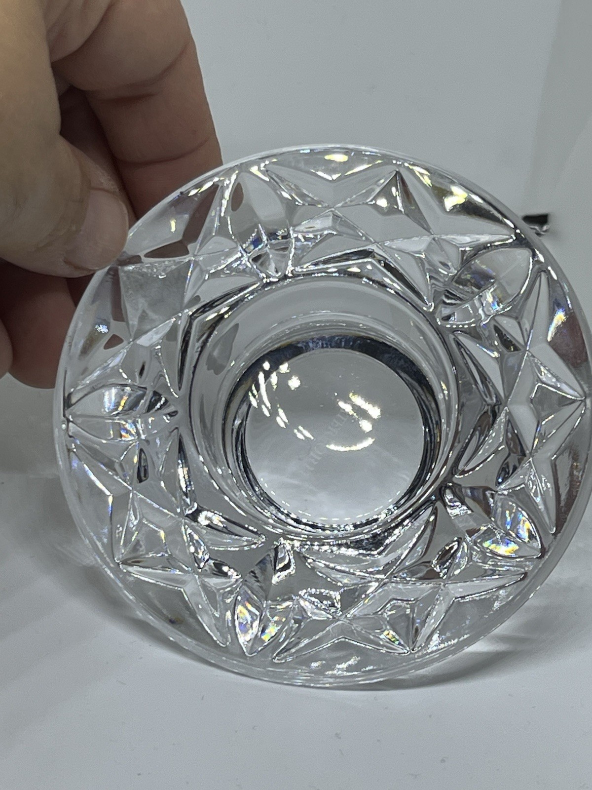 Waterford Huntley Heritage 2-Piece 3.75” Lead Crystal Candle Holder Votives NIB