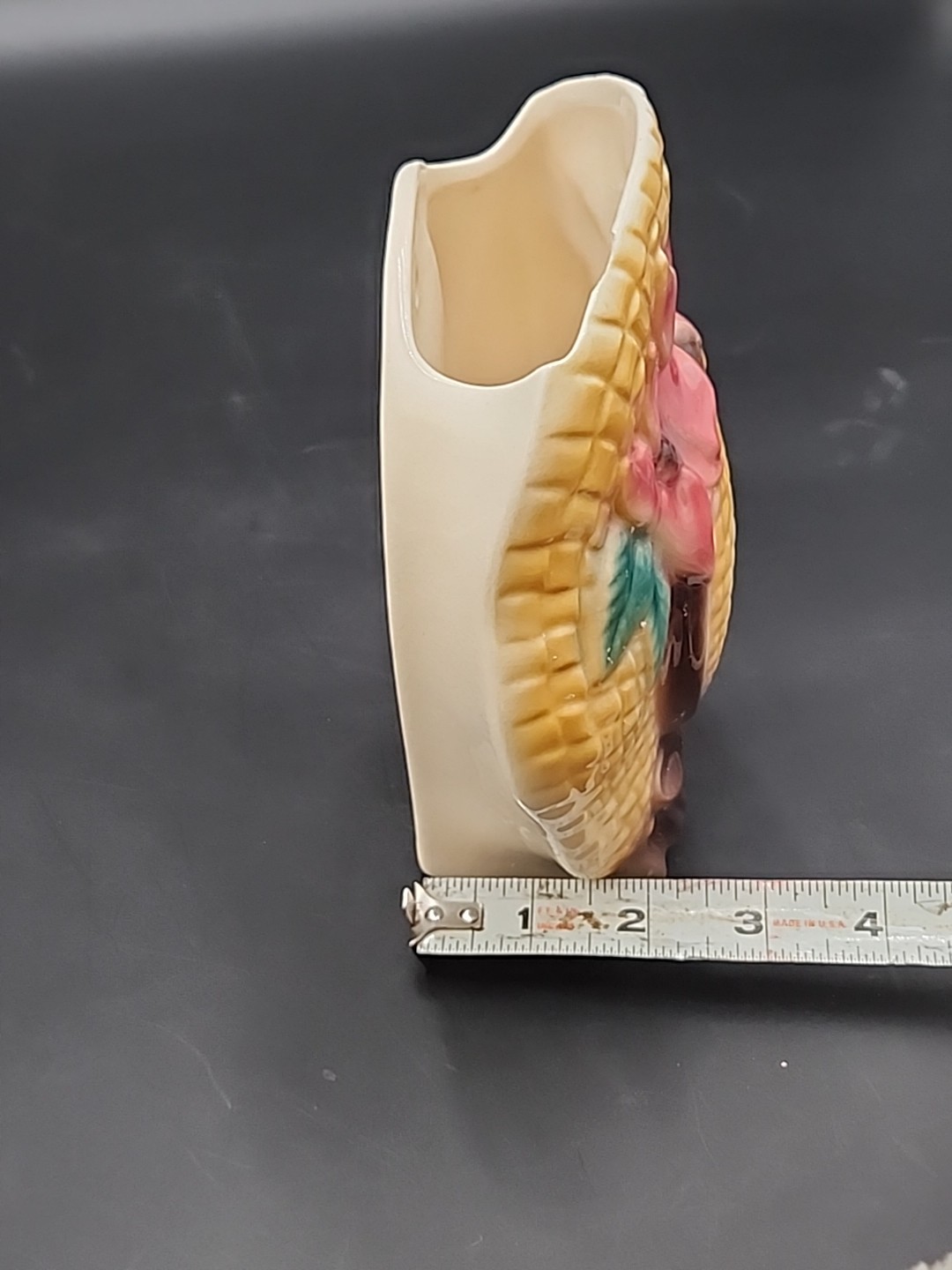 Vintage Royal Copley Colorful Spring Bonnet Hat Wall Pocket-6 1/2 inches tall