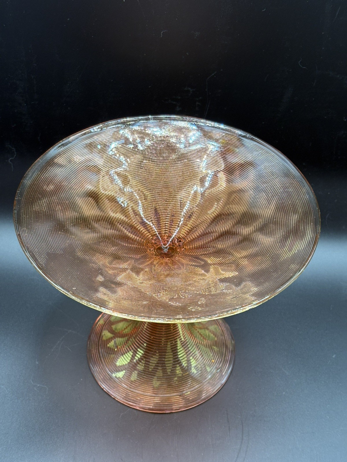Stuart & Sons Stourbridge Victorian Iridescent Bowl/ Vase