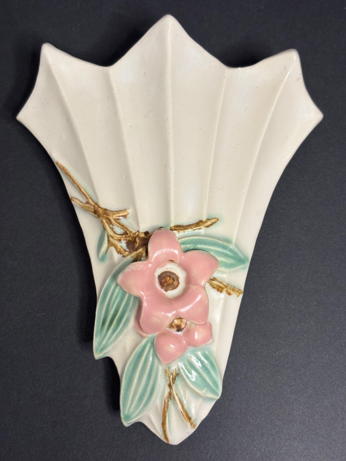 Vintage McCoy Pottery “Blossom Time” 7-1/2″ Wall Pocket-Introduced in 1947