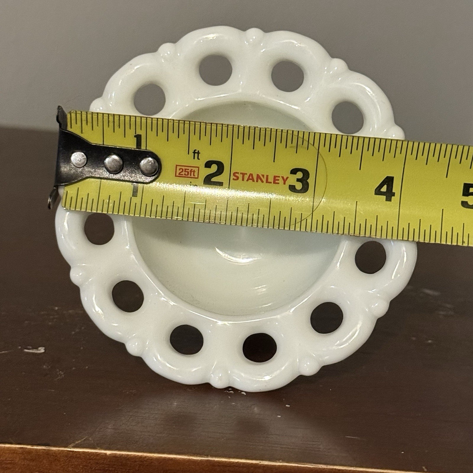 Westmoreland Milk Glass Candlesticks Pair White Lace Edge Vintage Set Of 2