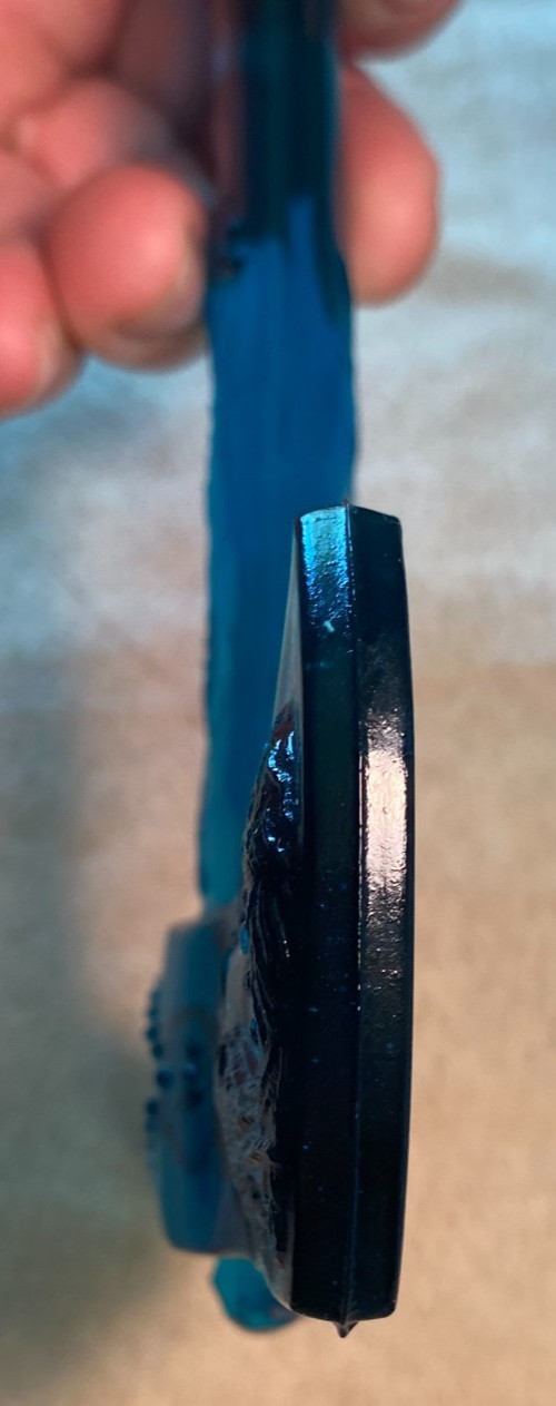 Boyd Glass Tomahawk Hatchet Blue Small Axe Native American Indian Chief