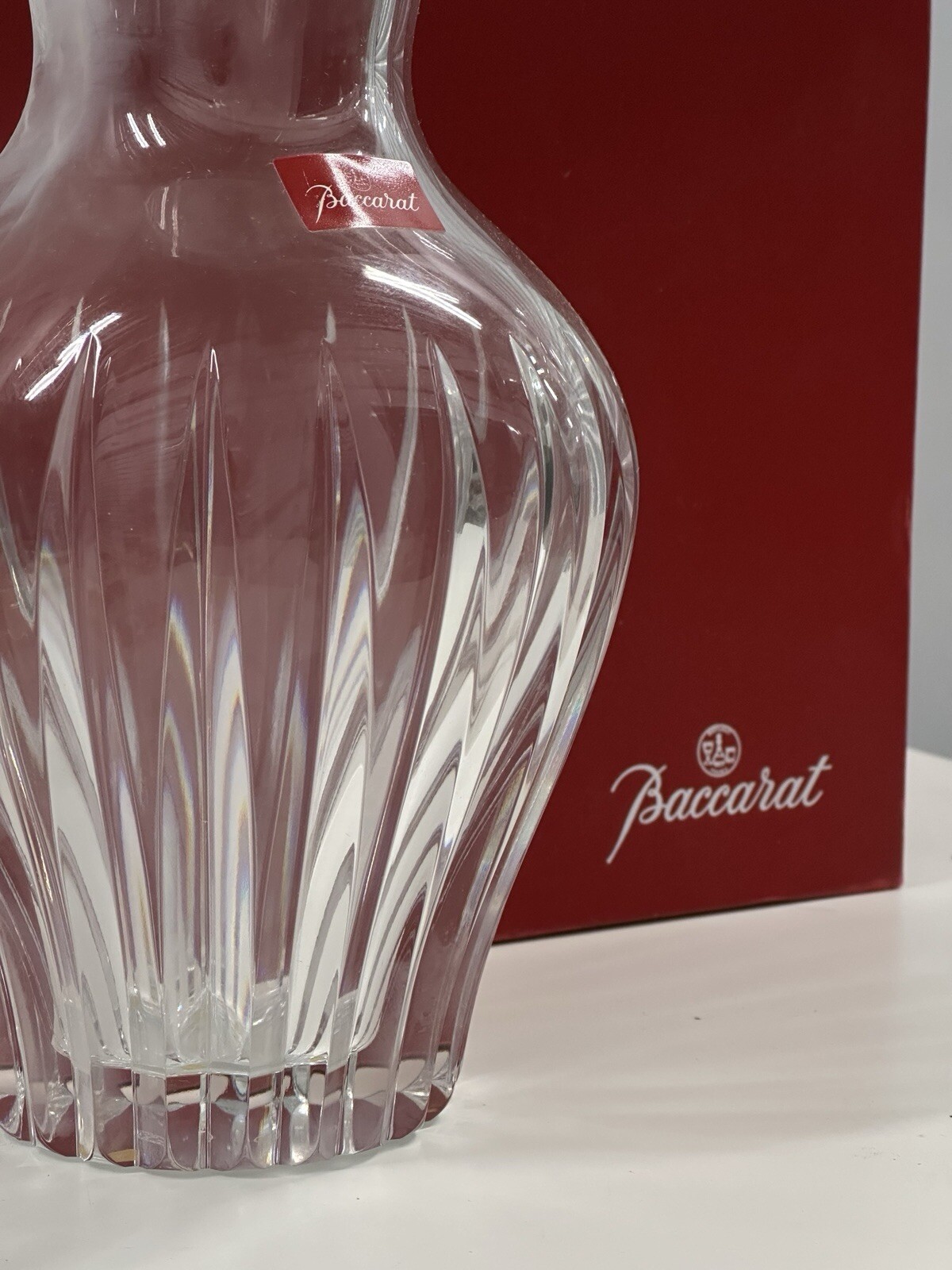 ð Baccarat Genevieve Crystal Vase 250 – 10â Tall | with Original Box