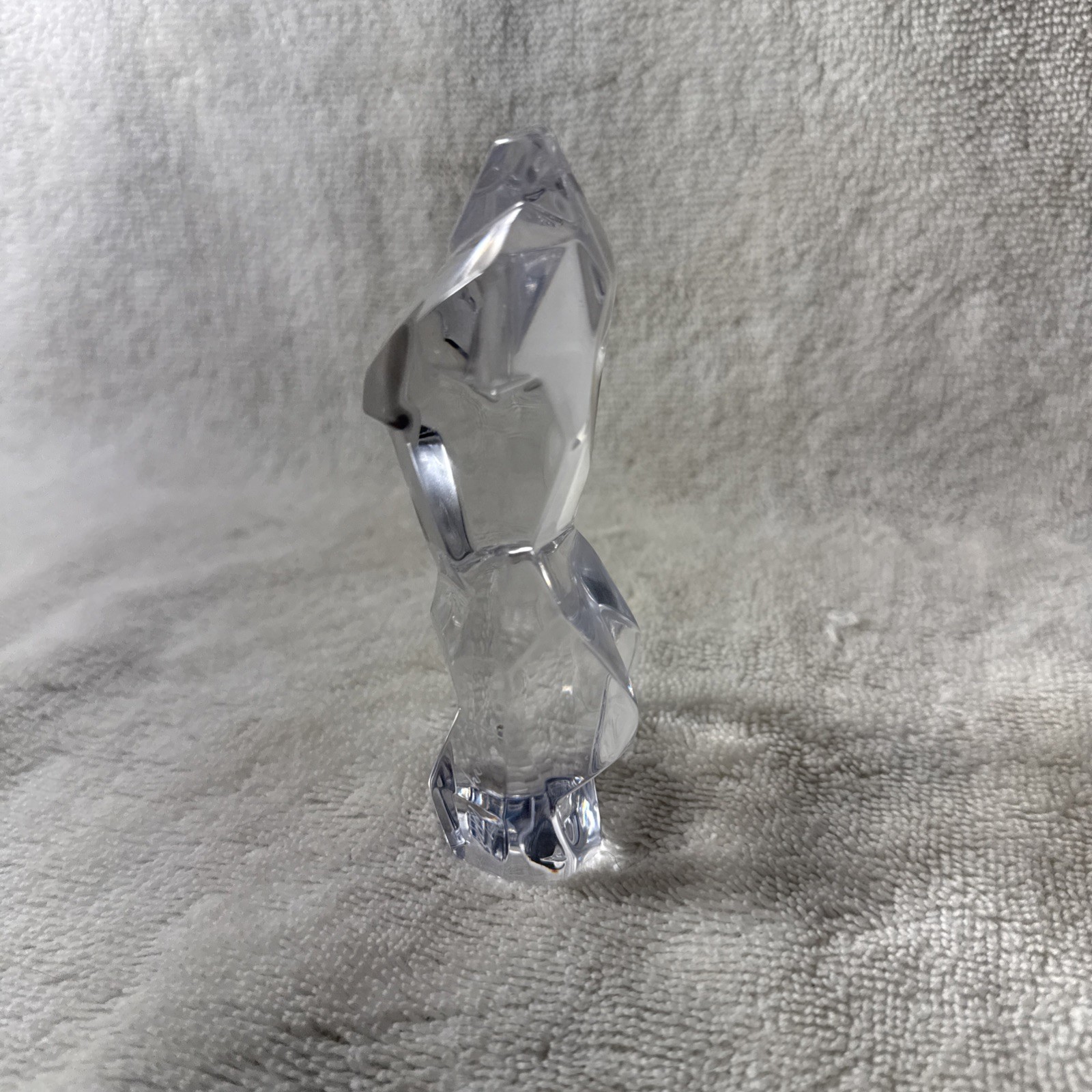 ATHENA PEDRO RAMIREZ VAZQUEZ SIGNED DAUM GLASS FRANCE CUBIST TORSO PAPERWEIGHT