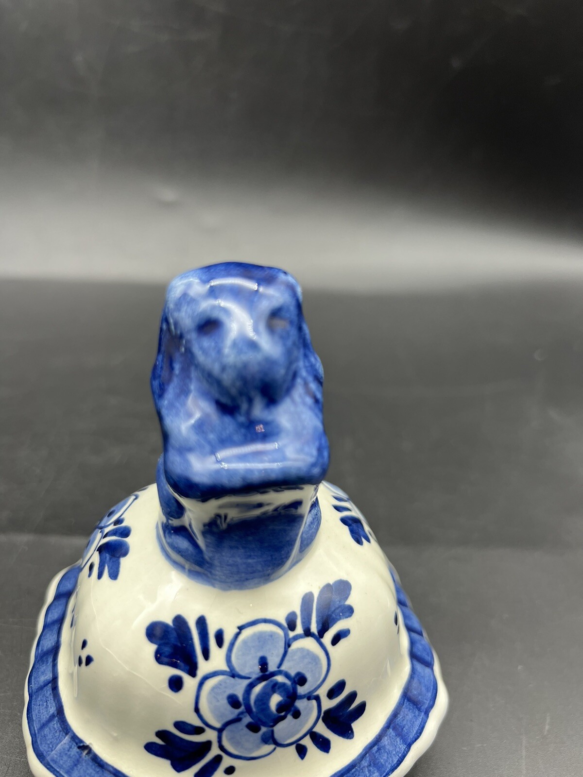 Antique/Vintage Royal Delft Lidded Vase Urn Ginger Jar w Lion Lid 10.75″